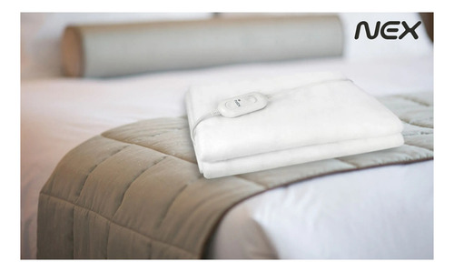 Calienta Cama 1 Plaza 60w 220v Blanco Nex Calienta Cama Liso