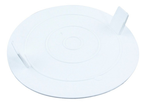 Tapa Ciega A Presion Pvc Para Caja Octogonal Grande Blanca