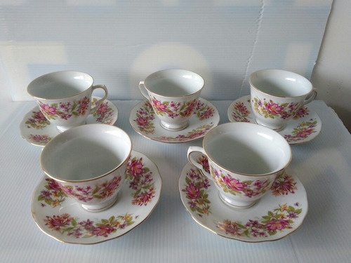 Tazas Té Con Platillos Porcelana China