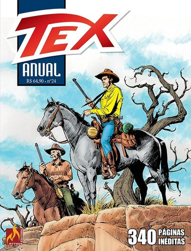 Tex Anual 24: Tex Anual 24, De Bonelli. Editora Mythos, Capa Mole Em Português, 2021