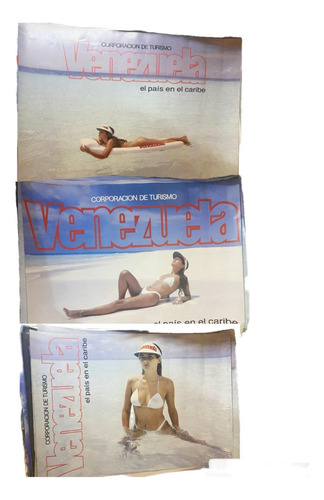 Afiches Años 80 Playas Mujeres Y Venezolanas Corpoturismo