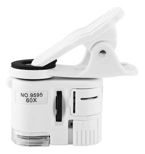 Microscopio De Bolsillo 60x Lupa Led Uv Luz Mini Microscopio