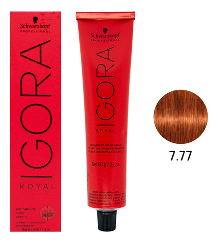 Schwarzkopf Igora Royal Tintura Pelo Tono 7.77 X 60gr Local