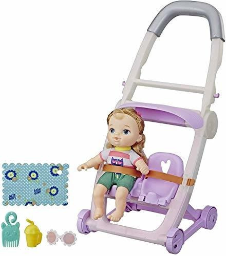 Littles Push N Kick Stroller Little Ana Blonde Hair Dol...