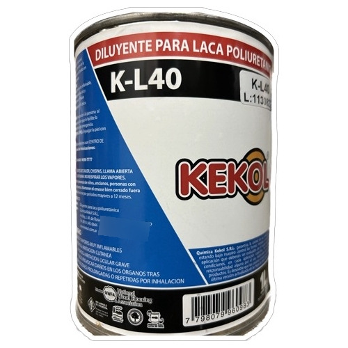 Diluyente Para Laca Poliuretanica, Kekol, Kl-40, 1l