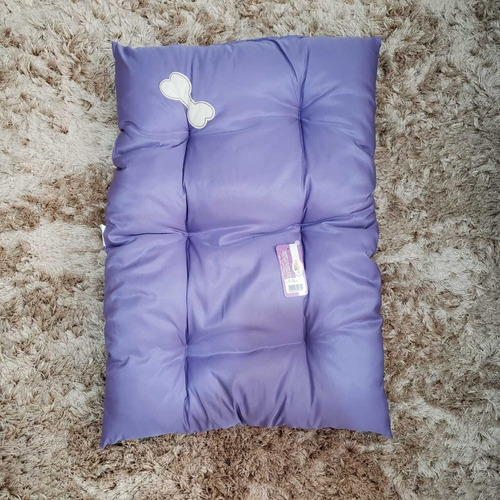 Imagem 2 de 3 de Cama Para Cachorro Colchão Futon Tamanho G 70x50 Cm Lilas