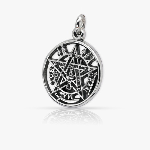 Colgante Tetragramaton Tetragrammaton Macizo De Plata Fina 