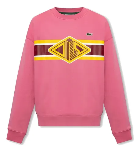 Lacoste sweatshirt pink sale