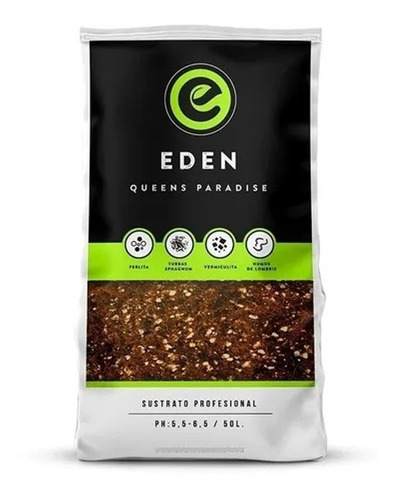 Eden Sustrato Profesional 50 Litros Tierra Fertil