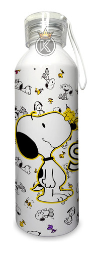 Botella De Agua Snoopy 750ml - Aluminio - Charl -estampaking