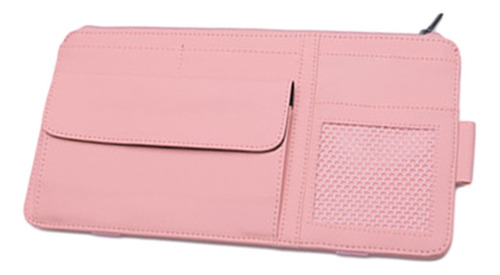 Organizador De Visera De Coche, Bolsa De Visera De Pu Rosa