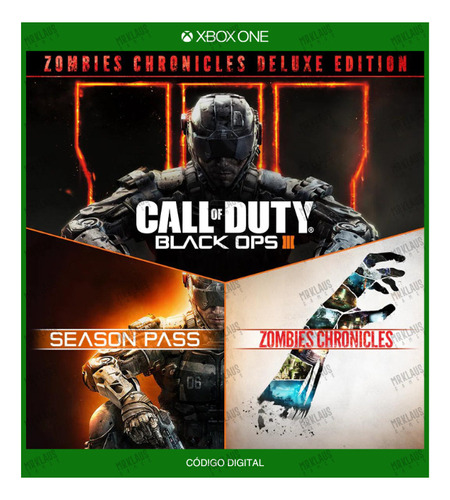 Call Of Duty: Black Ops Iii Zombies Deluxe Xb1 - Código