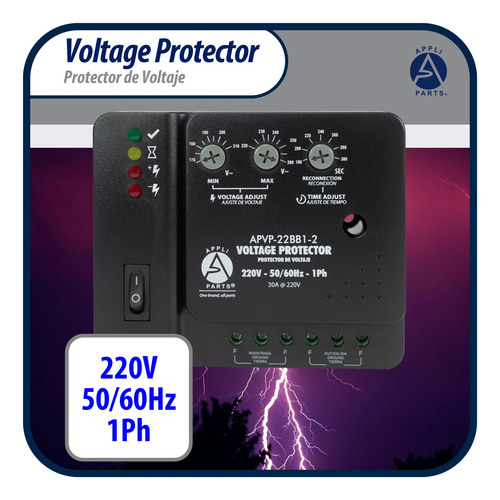 Protector A.a. Y Refrigeracion 220v/1ph/20a Apvp-22bb1-2