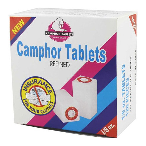 Alcanfor Caja 64 Pastillas (16 Bloques)