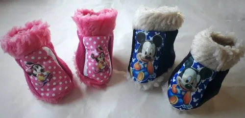 Botitas Escarpin Polar Y Corderito Para Bebe X 3 Pares MercadoLibre