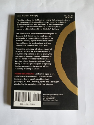 Livro: Manual Of Zen Buddhism - D. T. Suzuki (Usado)