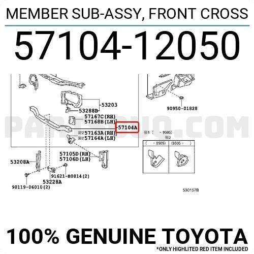 Marco De Radiador Inferior Toyota Baby Camry 94-98