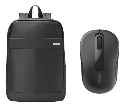 Combo Morral Elegante Para Portatil +mouse Inalámbrico Rapoo