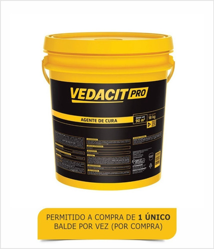 Agente De Cura Para Concreto Vedacit 18kg - Antigo Curing