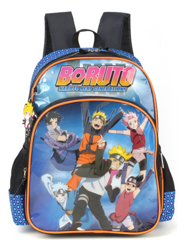 Mochila Costas Escolar Boruto Naruto Azul - Luxcel