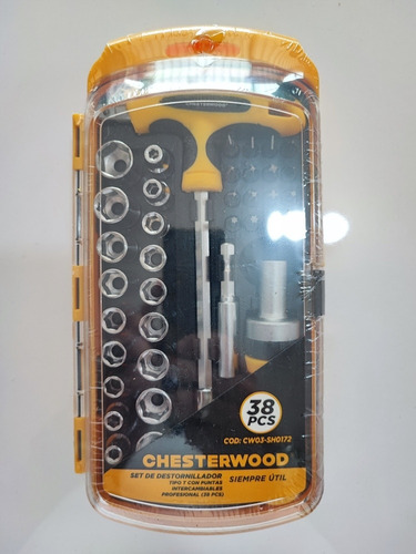 Set De Destornillador Tipo T 38pzas Chesterwood 