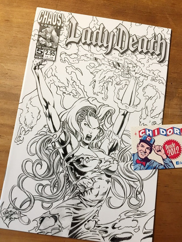 Comic - Lady Death #5 Harrowing Mike Deodato Sketch