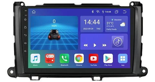 Auto Estereo Carplay Android Auto Gps Toyota Sienna 2+32 