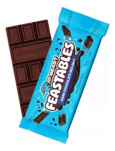 Chocolate Mr Beast 60gr Nueva Edición Dark Chocolate Salt
