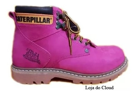 Botas Pretas Femininas - Botas Caterpillar Rosa-claro com o Melhores Preços no Mercado Livre Brasil