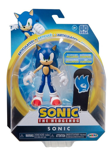 Boneco Sonic - The Hedgehog Sonic Articulado - Fun F00662