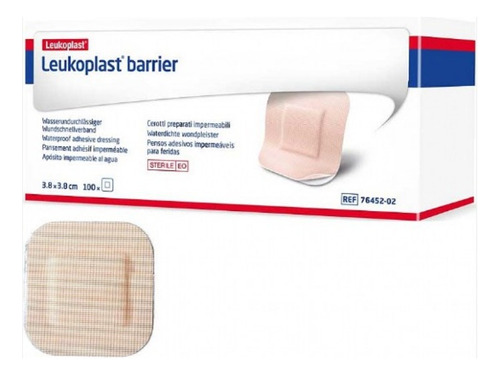 Leukoplast Barrier Parche Curita 3,8 X 3,8cm X 100u