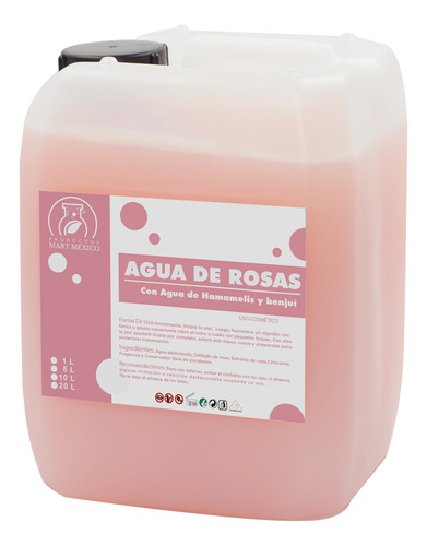Agua De Rosas Con Hamamelis & BenjuĂ Refresca 10l