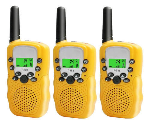 Walkie Talkie Set Infantil De 3 Radios Con Alcance De 6 Km