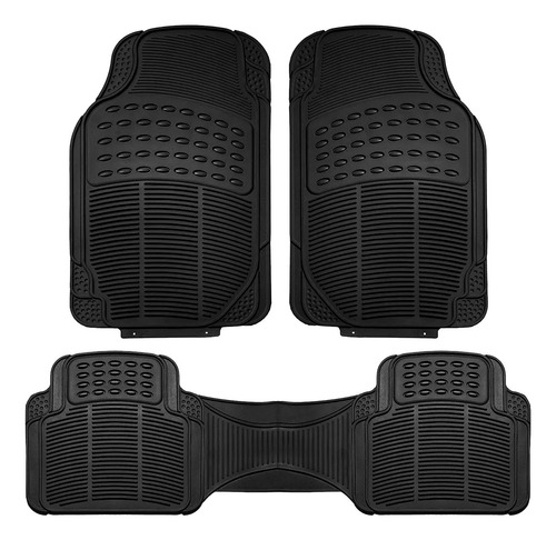 Tapetes 3 Piezas Negro Rayas Fiat Mobi 2022