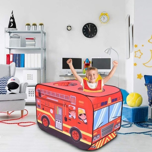 Auto Bombero Autoarmable Casita De Juegos Infantil Faydi