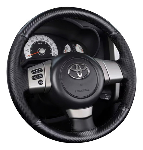 Funda Forro Cubre Volante Toyota Fj Crusier Fibra Y Piel