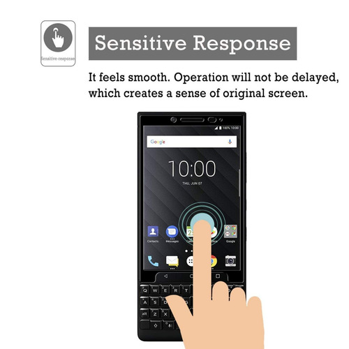 Blackberry Keytwo Key2 Vidrio Templado 4.5 Pulgadas Pack X2
