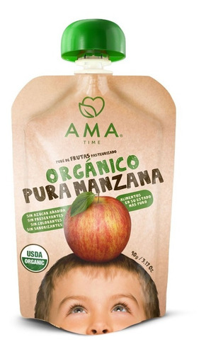 Ama Mix Pure De Fruta Orgánico Papilla Colado 15x90grs