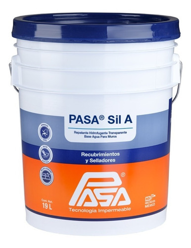 Pasa Sil A Hidrofugo Repelente Siliconizado Base Agua 19 Lts