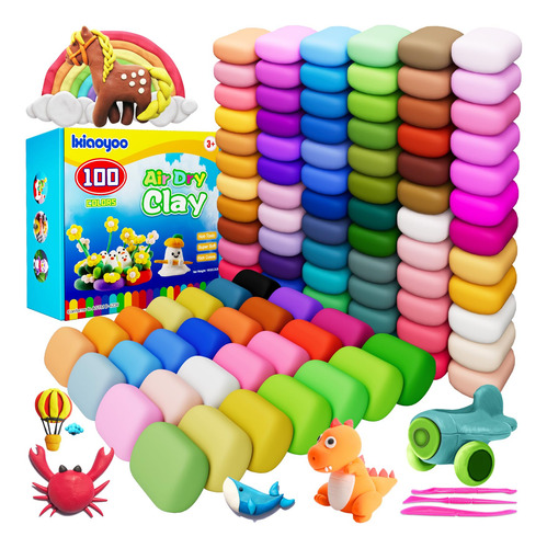 Arcilla De Modelar Air Dry Clay Ixiaoyoo, 100 Colores, Para