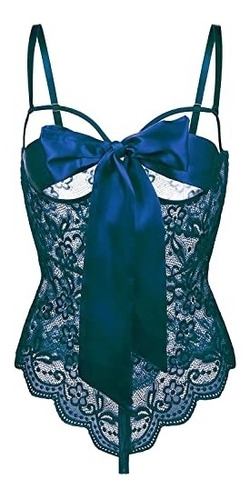 Babydolls Body De Lencería  Con Encaje Floral Talla  Xx-l