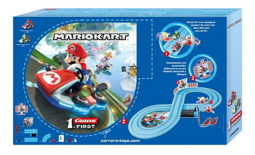 Imagem 4 de 8 de Autorama Pista Eletrica Carrera 2,4m Mario Kart X Yoshi 1/50