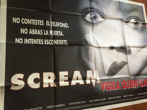 Poster Scream: Grita Antes De Morir (doble Size) 1996 Origin