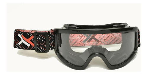 Oculos Motocross Trilha Mattos Racing Mx Cristal Preto