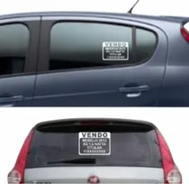 Comprar Calco Cartel Vinilo Vendo Venta Para Auto X3 Unidades 