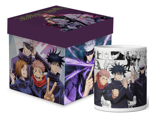 Taza Jujutsu Kaisen Manga Anime Con Caja Para Regalo