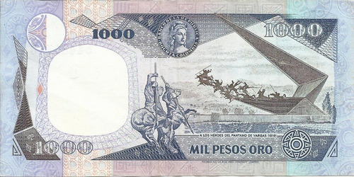 Colombia  1000 Pesos 1 Enero 1982