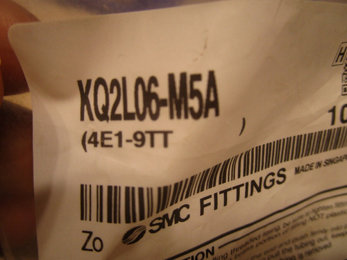 Bag Of 9 Smc Kq2l06-m5a Male Elbows 90 Degree, M0360 Bbz