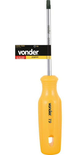 Chave Torx T-30 Com Cabo Reto Cromo Vanádio - Vonder