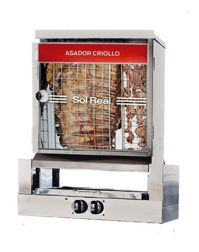 Asador Criollo Sin Humo Sol Real Mini Acero Inox Gn